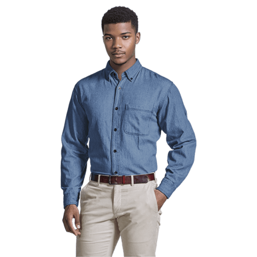 Denim Shirt Long Sleeve Mens