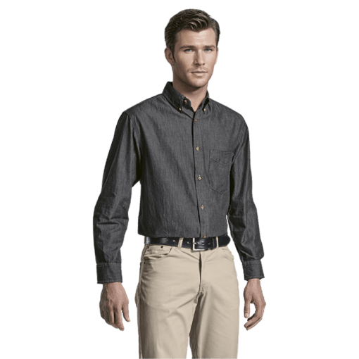Denver Denim Shirt Long Sleeve Mens