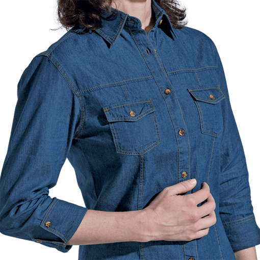 Denver Denim Blouse Ladies - Image 2
