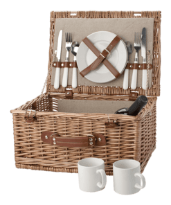 Two Person Willow Picnic Basket