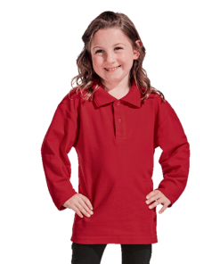 175g Pique Knit Long Sleeve Golfer Kiddies
